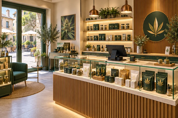Ambiance actuelle d’une boutique de Seed to Resin